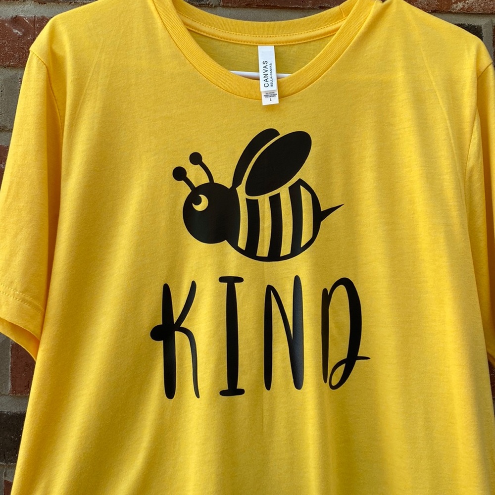 New Bella Canvas Bee Kind tee
